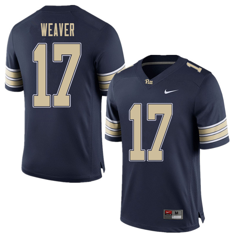 Men #17 Rashad Weaver Pittsburgh Panthers College Football Jerseys Sale-Home Blue